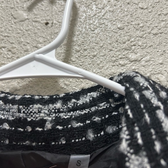 Bagatelle Womens Crop Office One-Button Blazer Black and White NWT Small - Picture 7 of 9